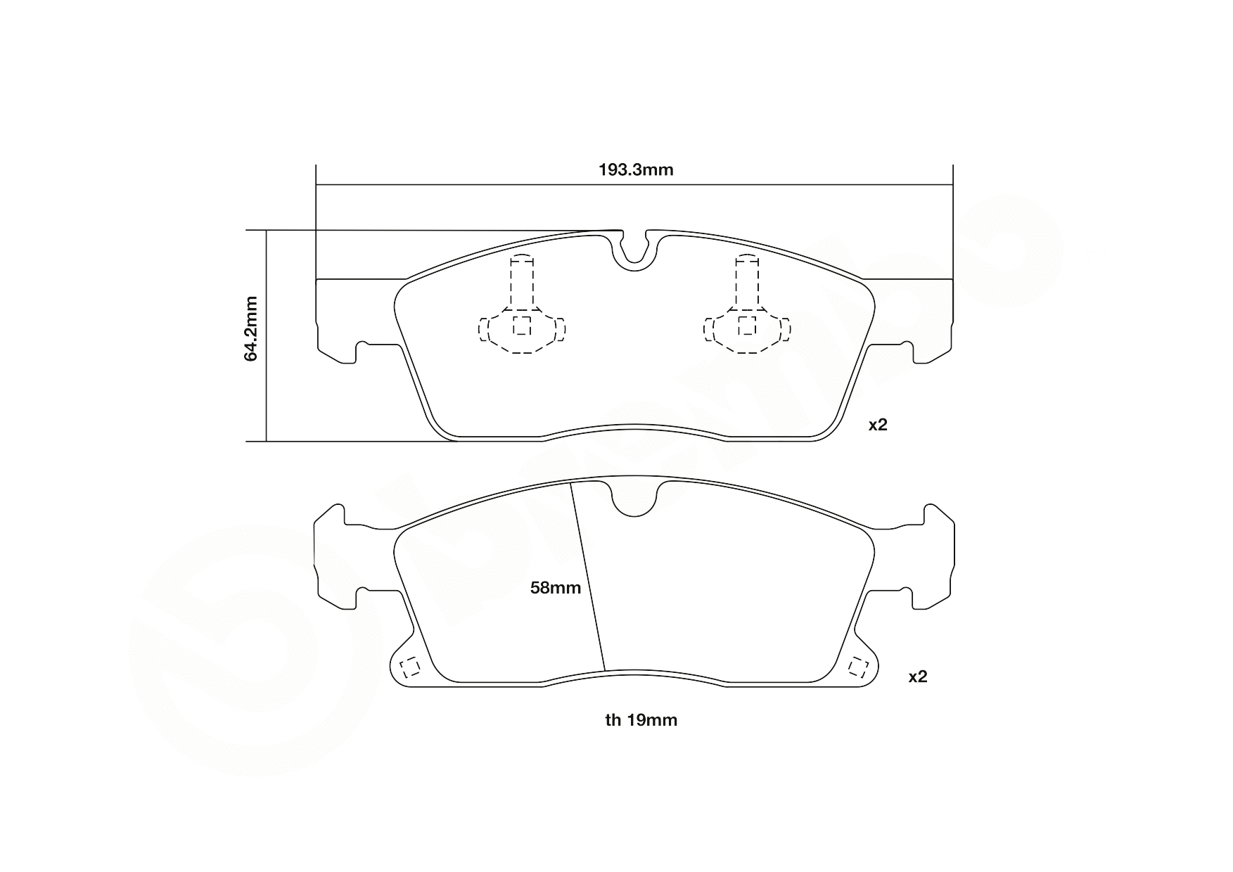 High Performance Brake Pad Set