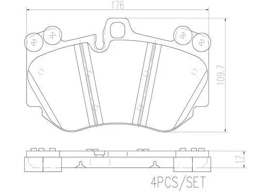 Brake Pad Set, disc brake (P65016N)