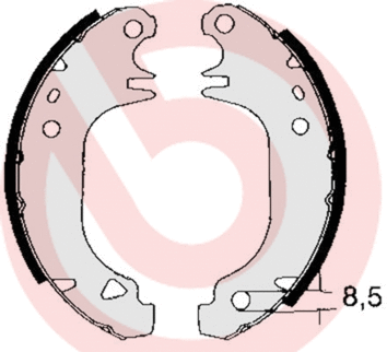 Brake Shoe Set (S 61 535)