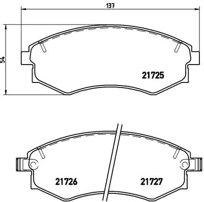 Brake Pad Set, disc brake (P 15 011)