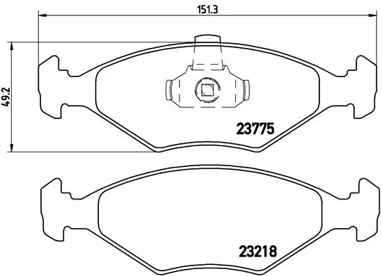 Brake Pad Set, disc brake (P 23 123)
