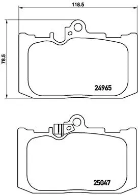 Brake Pad Set, disc brake (P 83 131)