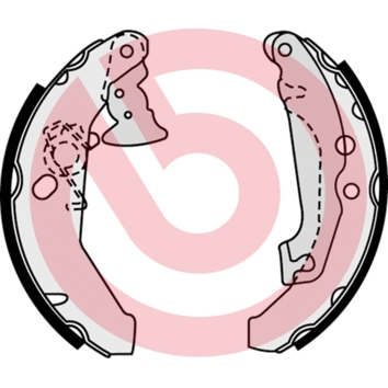 Brake Shoe Set (S 24 518)