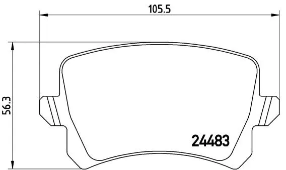 Brake Pad Set, disc brake (P 85 108)
