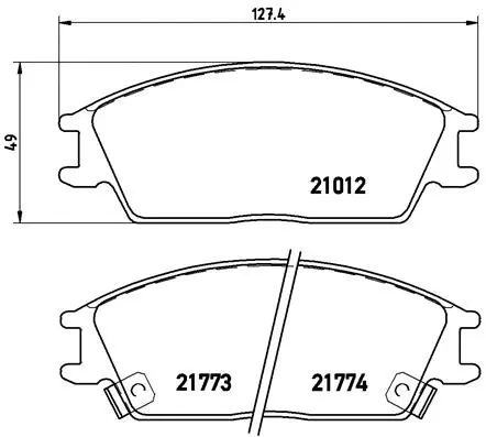 Brake Pad Set, disc brake (P 30 024)