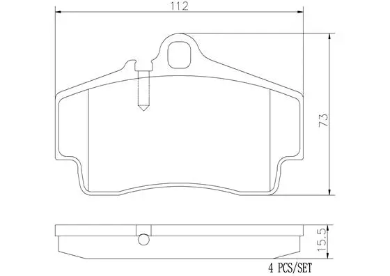Brake Pad Set, disc brake (P65008N)
