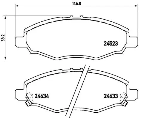 Brake Pad Set, disc brake (P 83 094)