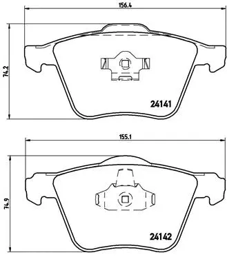 Brake Pad Set, disc brake (P 86 018)