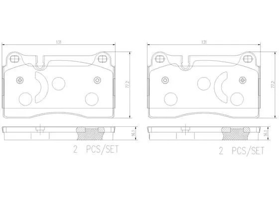 Brake Pad Set, disc brake (P85159N)