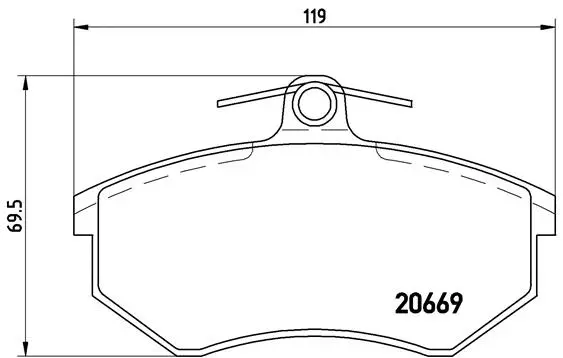Brake Pad Set, disc brake (P 85 093)
