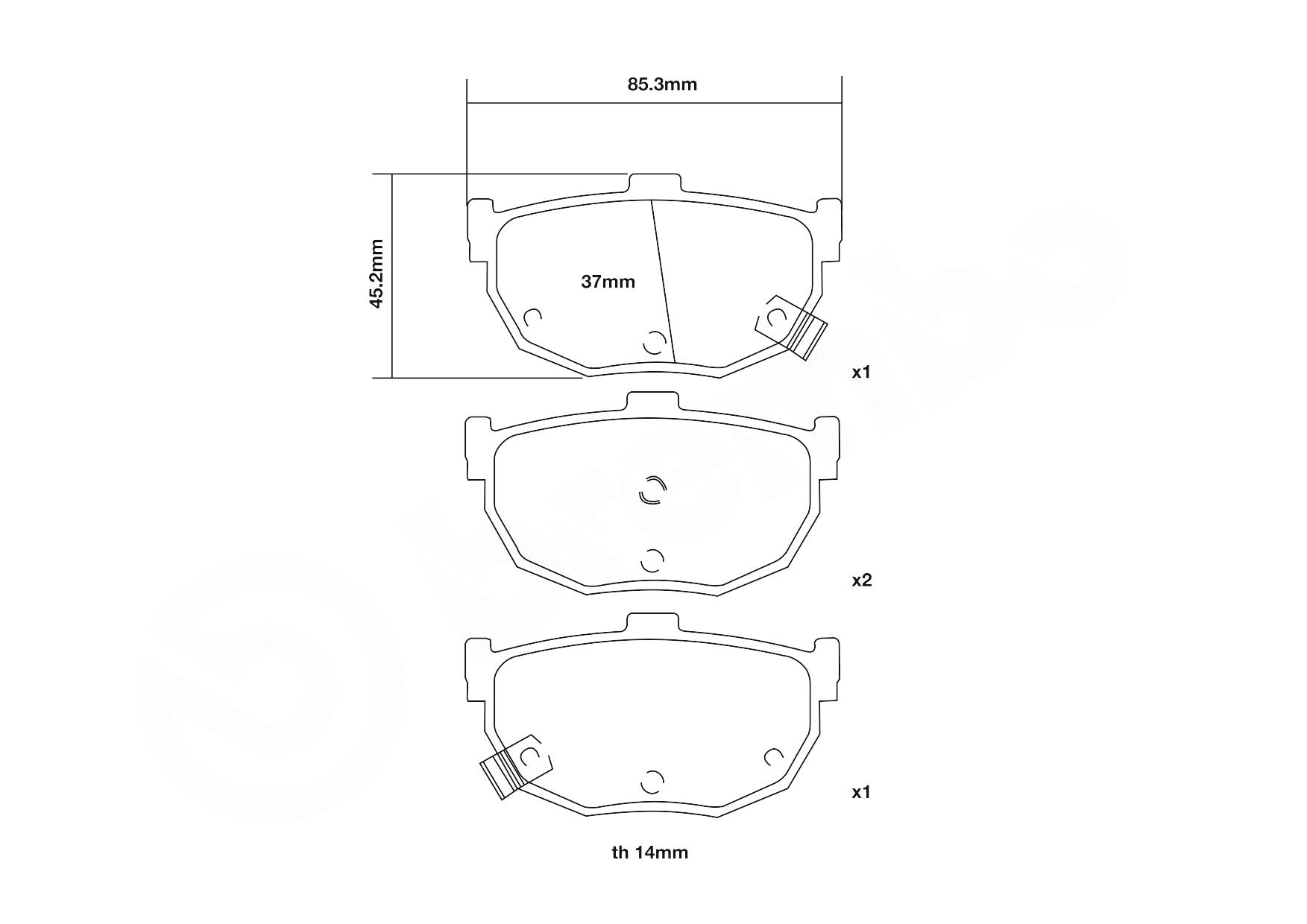 High Performance Brake Pad Set