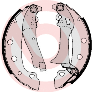 Brake Shoe Set (S 68 530)