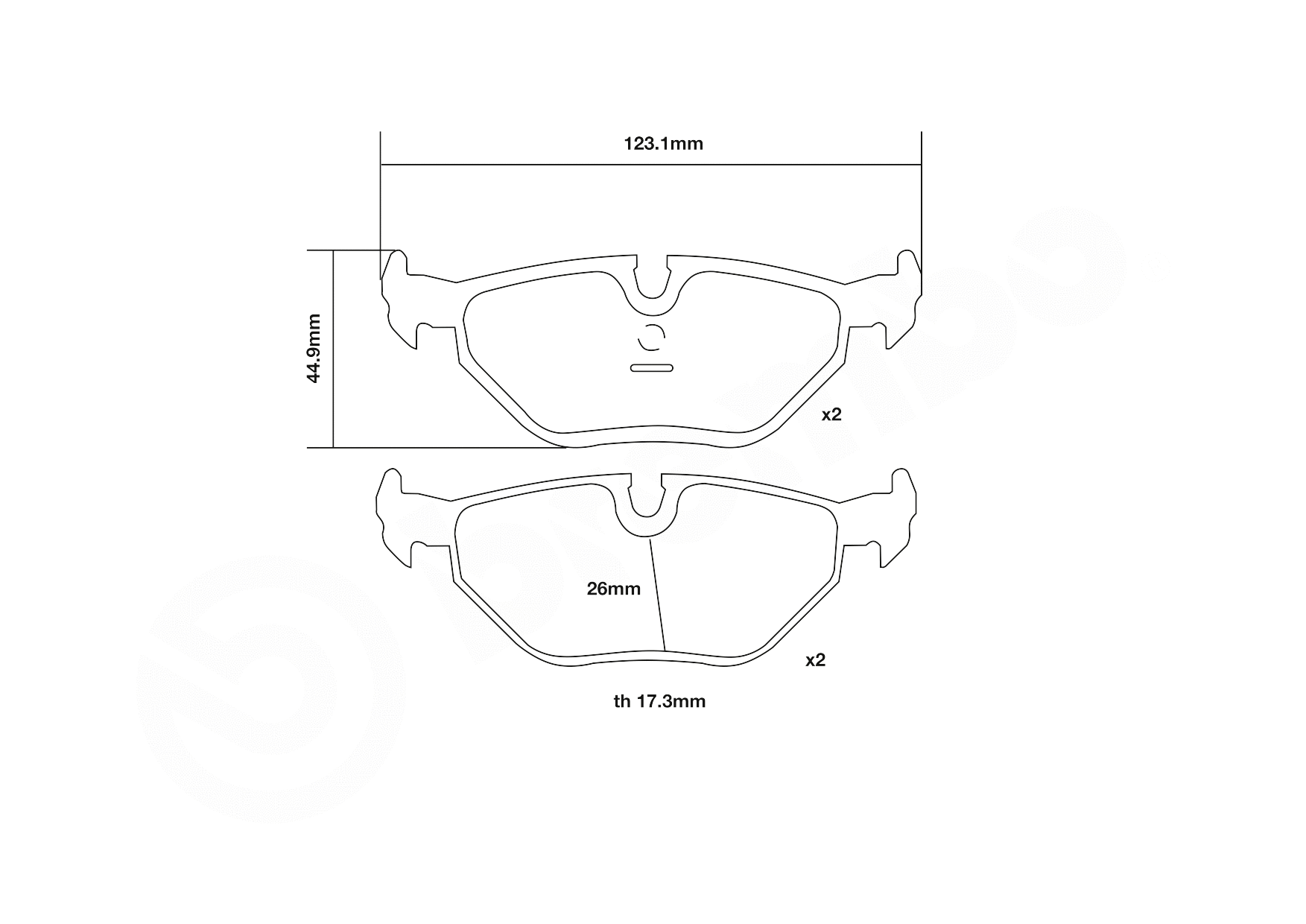 High Performance Brake Pad Set