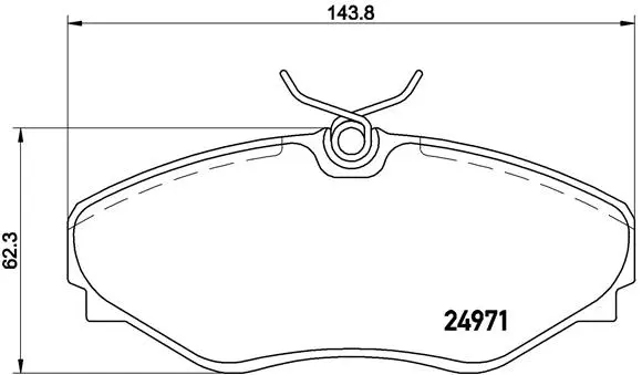Brake Pad Set, disc brake (P 68 055)