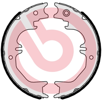 Brake Shoe Set, parking brake (S 83 563)