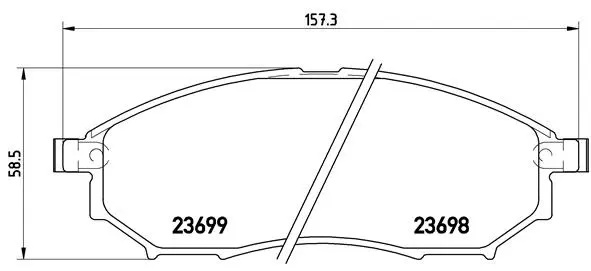 Brake Pad Set, disc brake (P 56 058)