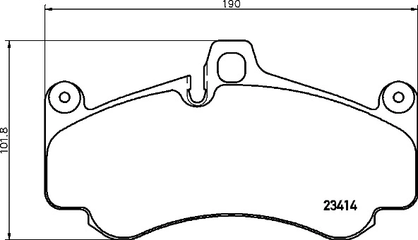 Brake Pad Set, disc brake (P 65 032)