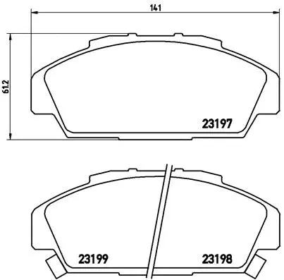 Brake Pad Set, disc brake (P 28 041)