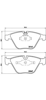Brake Pad Set, disc brake (P 06 045)