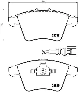 Brake Pad Set, disc brake (P 85 090)