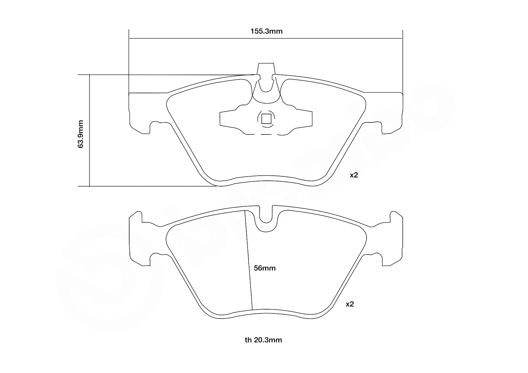 High Performance Brake Pad Set