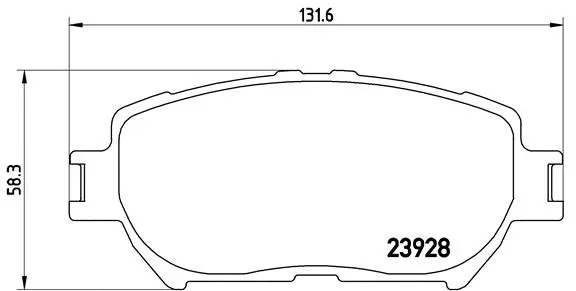 Brake Pad Set, disc brake (P 83 062)
