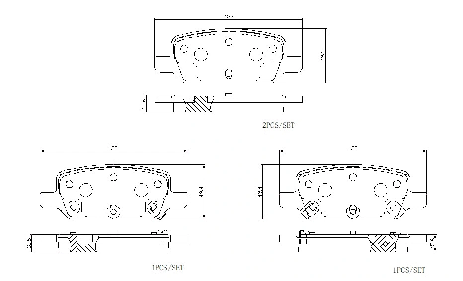 Brake Pad Set, disc brake (P 09 027E)