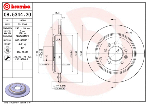 Brake Disc (08.5344.20)