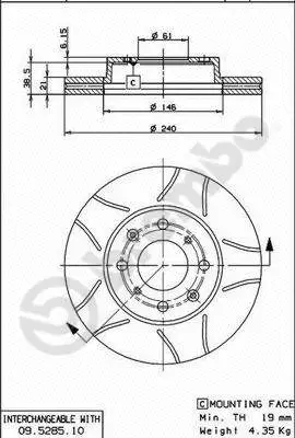 Brake Disc (09.5285.75)