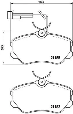 Brake Pad Set, disc brake (P 23 045)