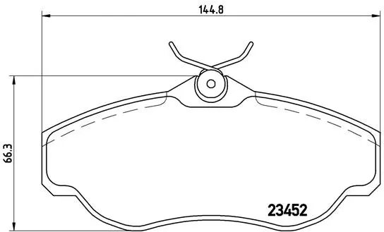 Brake Pad Set, disc brake (P 44 008)
