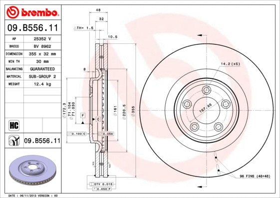 Brake Disc (09.B556.11)