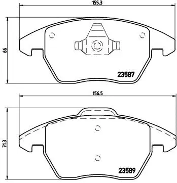Brake Pad Set, disc brake (P 85 105)