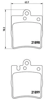 Brake Pad Set, disc brake (P 50 033)