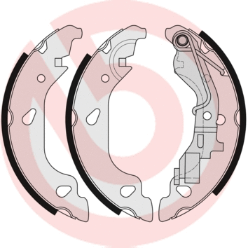 Brake Shoe Set (S 23 521)
