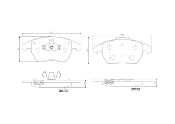 Brake Pad Set, disc brake (P85148N)