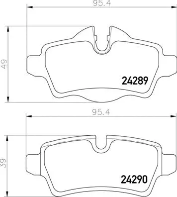 Brake Pad Set, disc brake (P 06 103)