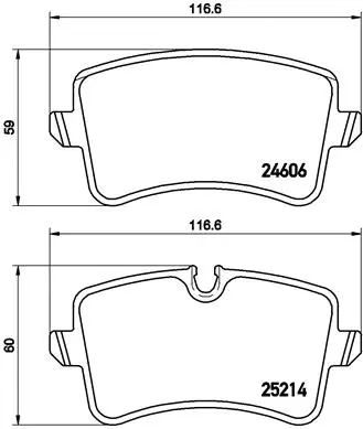 Brake Pad Set, disc brake (P 85 118)