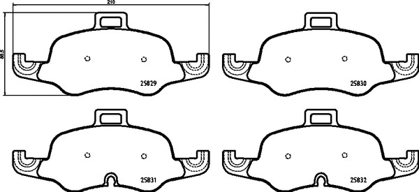 Brake Pad Set, disc brake (P 85 160)