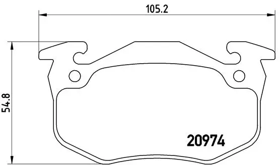 Brake Pad Set, disc brake (P 61 032)