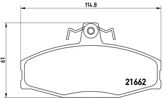 Brake Pad Set, disc brake (P 85 022)