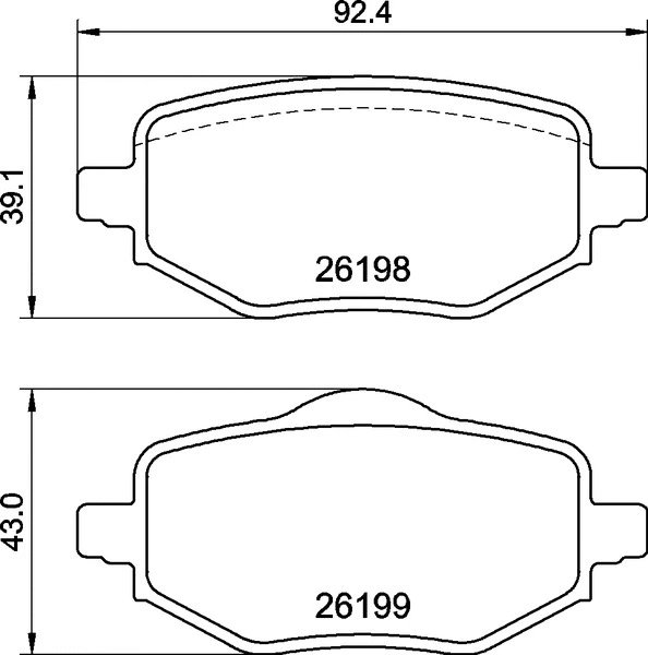 Brake Pad Set, disc brake (P 61 140)