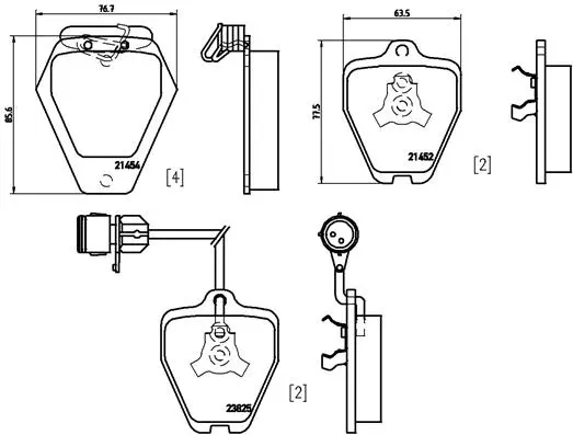 Brake Pad Set, disc brake (P85038N)