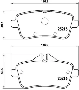 Brake Pad Set, disc brake (P 50 101)