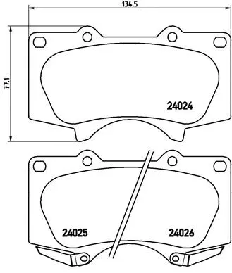 Brake Pad Set, disc brake (P 83 102)