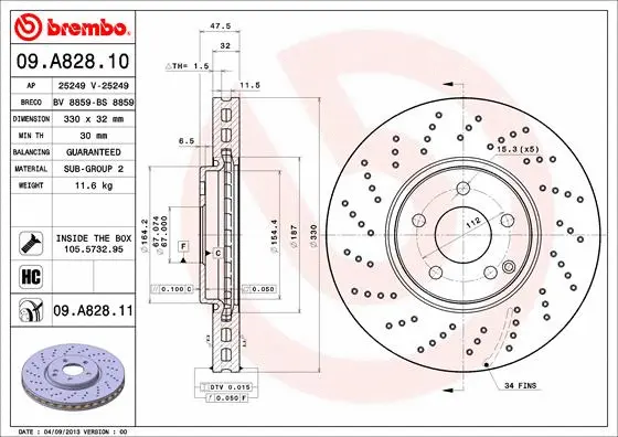 Brake Disc (09.A828.10)