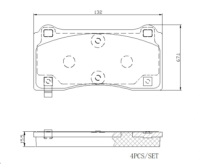 Brake Pad Set, disc brake (P 09 028E)