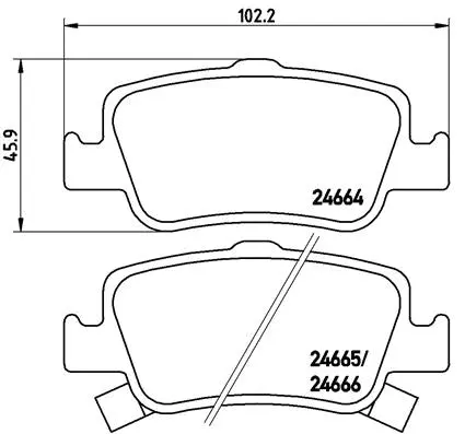 Brake Pad Set, disc brake (P 83 080)
