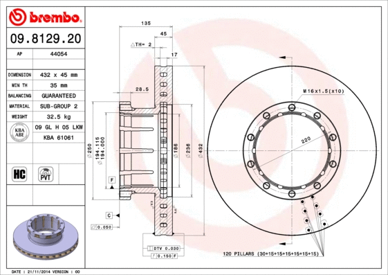 Brake Disc (09.8129.20)