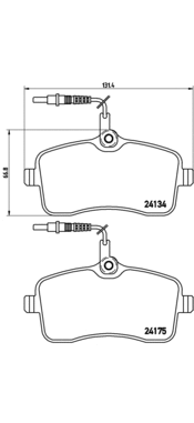 Brake Pad Set, disc brake (P 61 077)